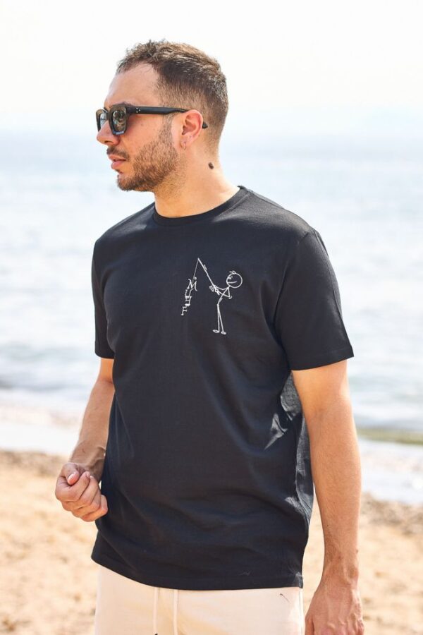 t-shirt μαυρο