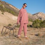 knit set pink