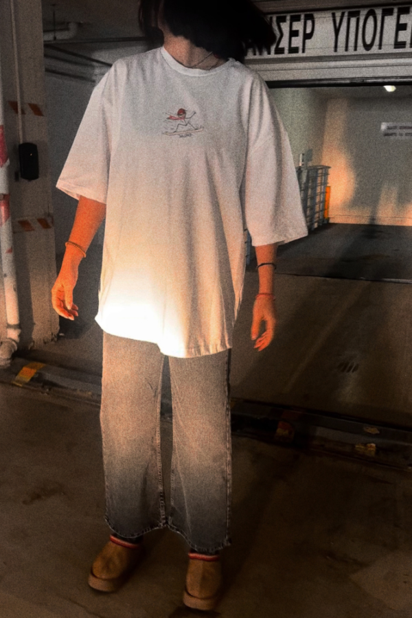 oversized t-shirt snowboard