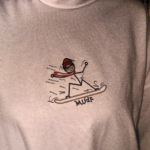 oversized t-shirt snowboard