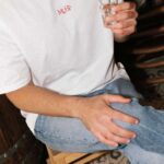 muff oversized white shirt