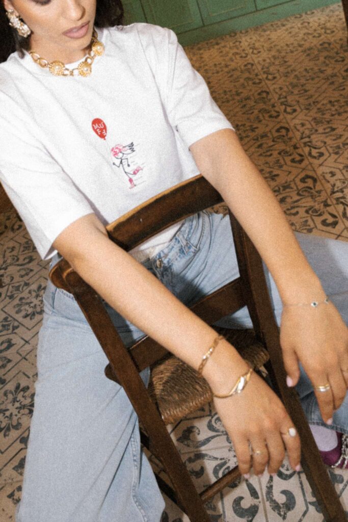 muff white vissi shirt oversized