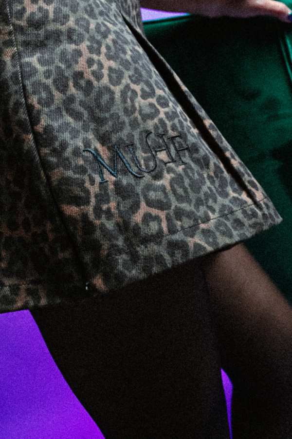 animal print skort