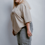 oversized t-shirt and grey Jeans