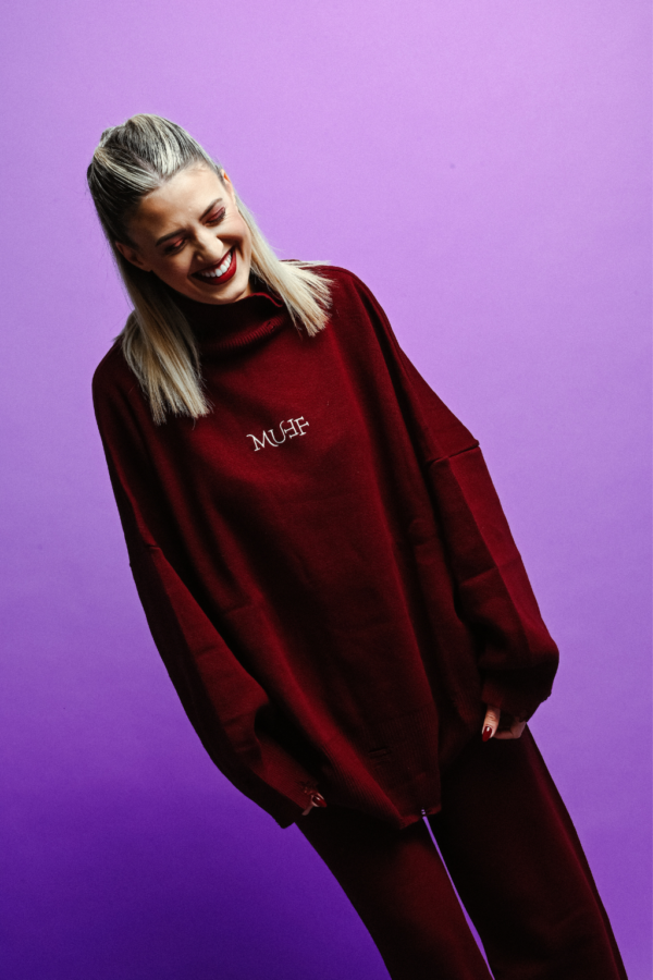 knit set muff