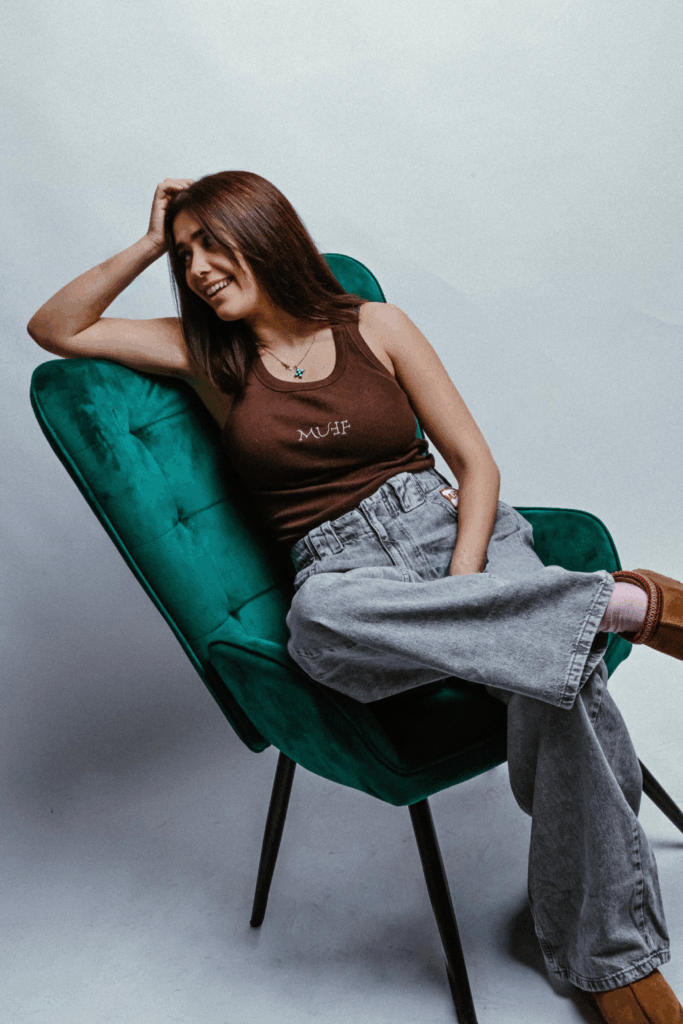 tank top and jeans