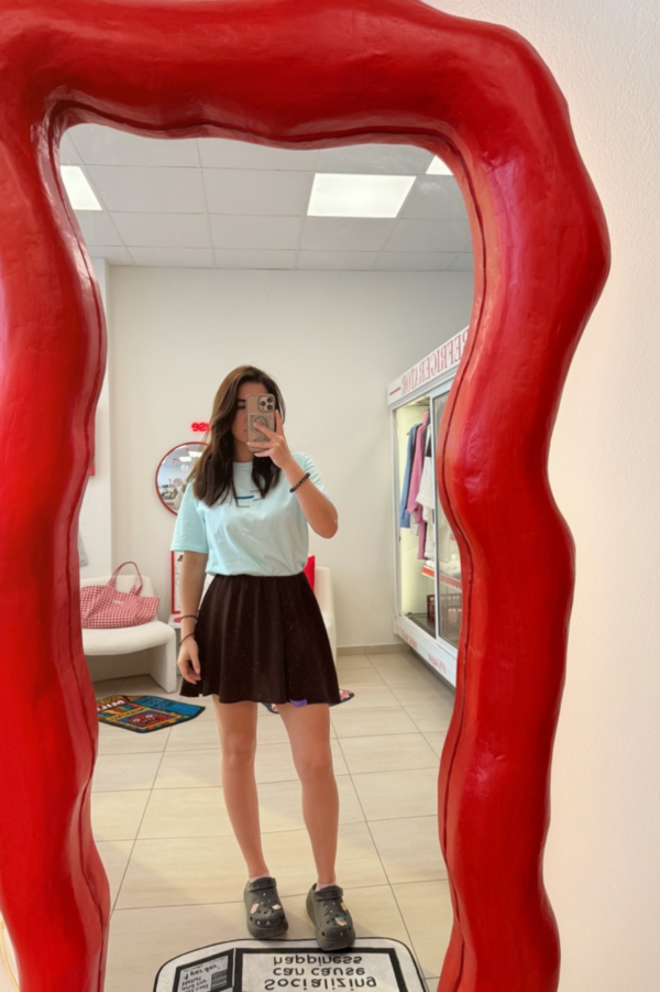 μπλούζα από οργανικό βαμβάκι σε χρώμα μέντας